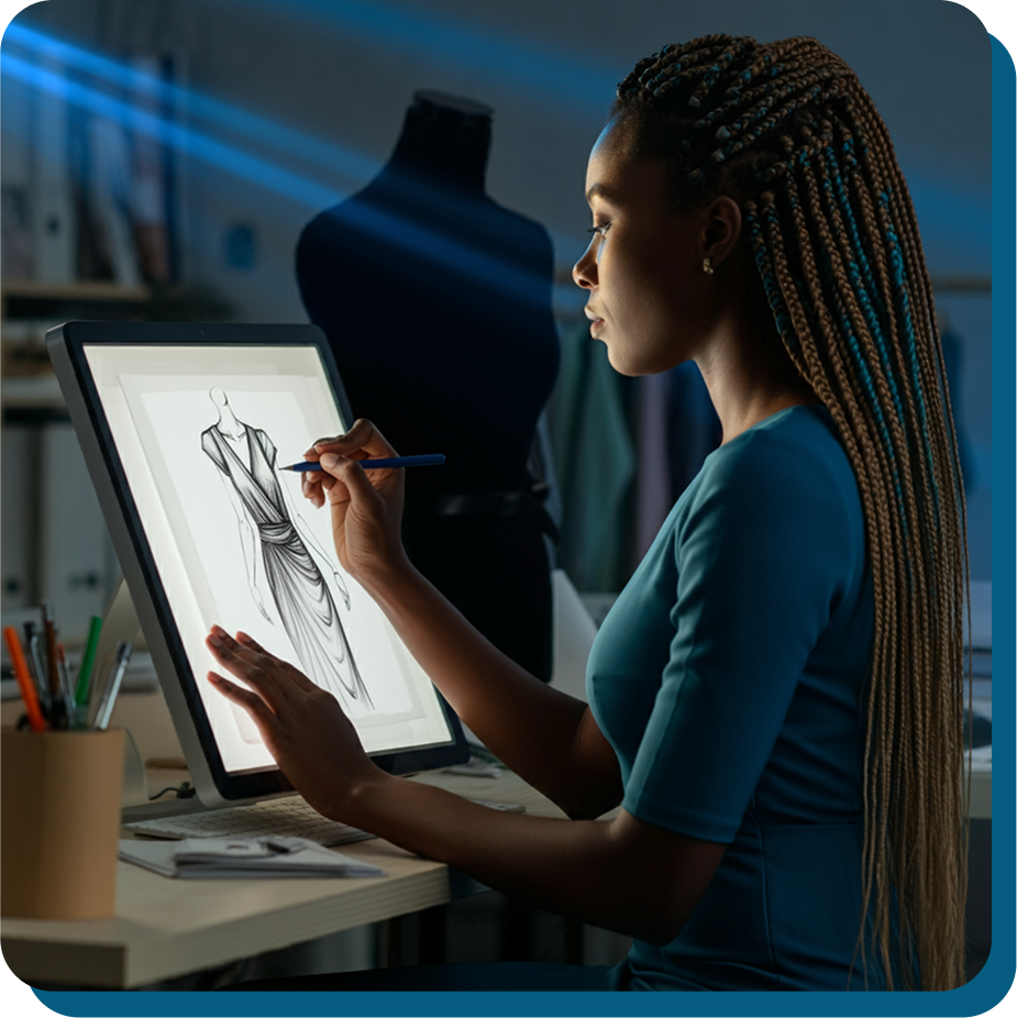 woman Designing